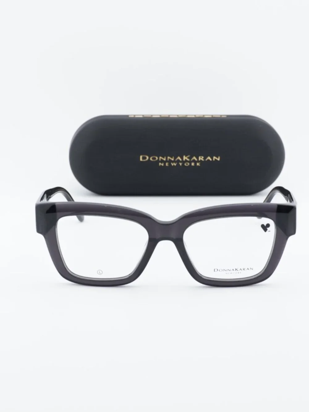 DKNY DO5014 001 Square Eyeglasses 53mm - Black Crystal